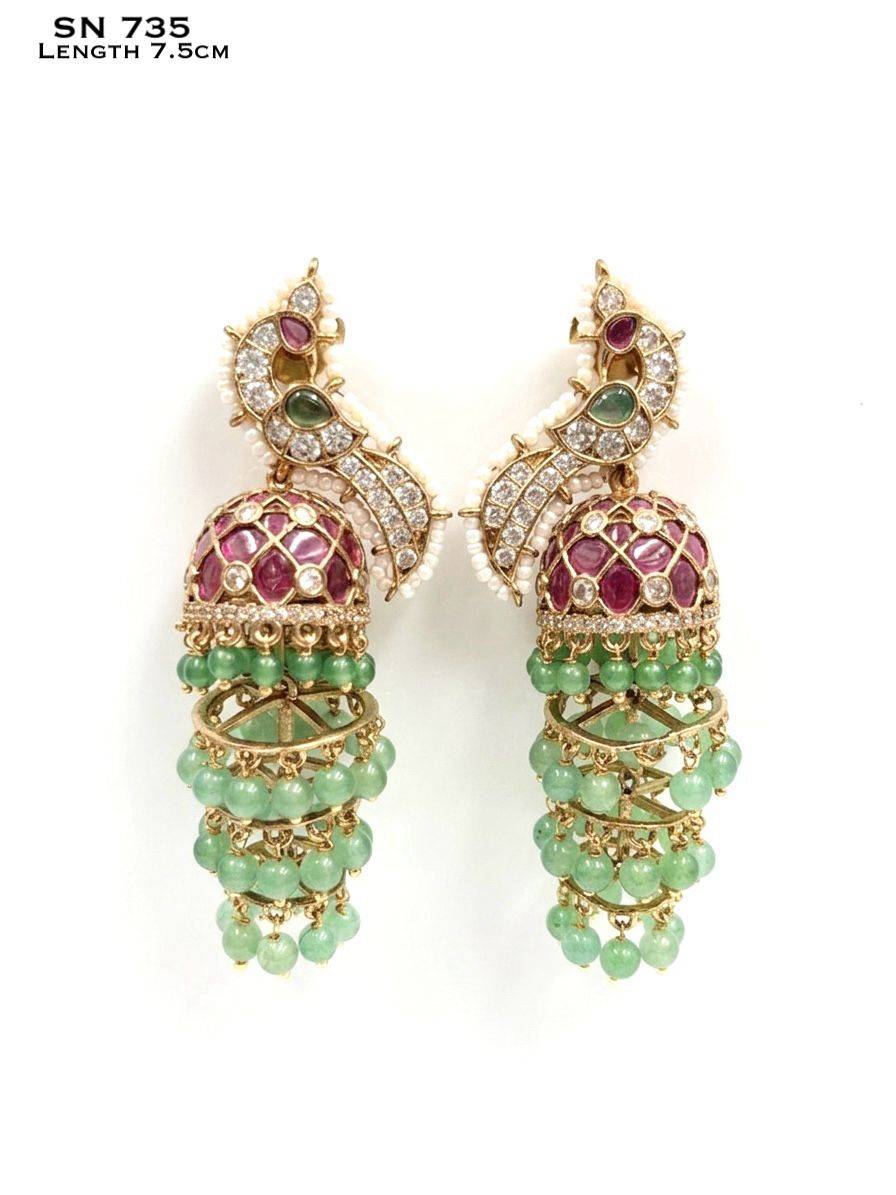Kundan Jhumka Earrings