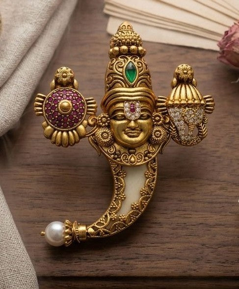 Lord Balaji Vanki- Temple Pendant