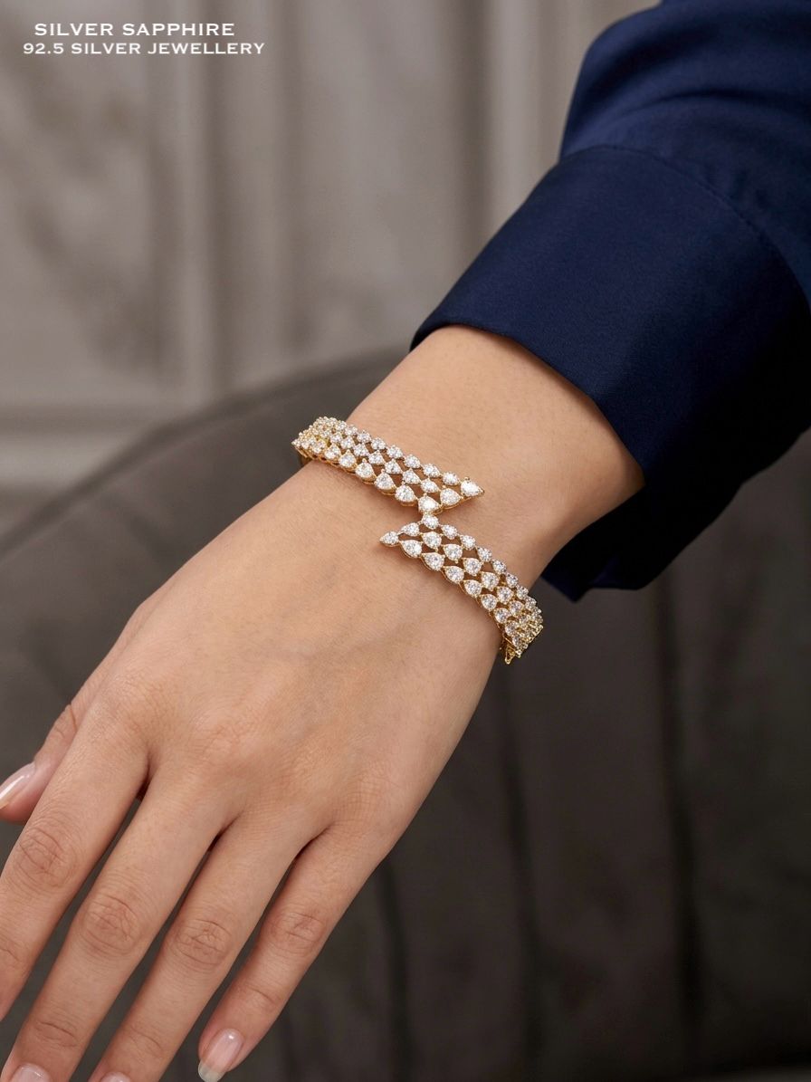 Crossover Marquise Kada Bracelet