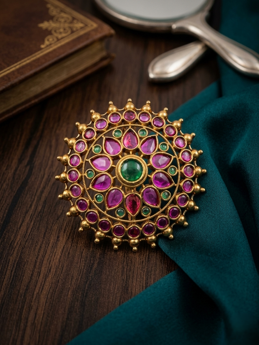Ruby & Emerald Sunburst Choti