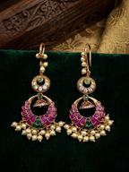 Double-tier chandbali Earrings