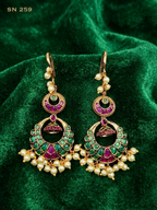 Double-tier chandbali Earrings