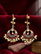 Kemp  chandbali hook earrings