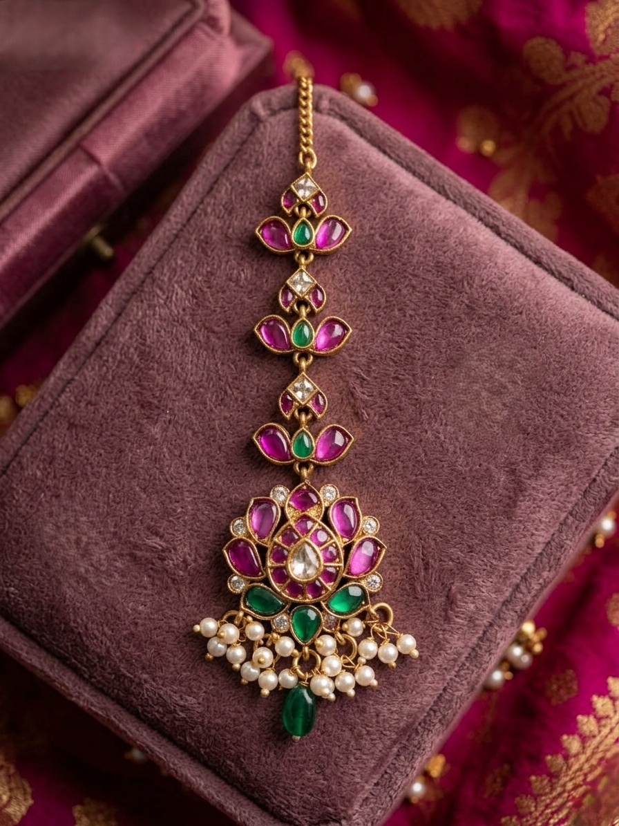 Kundan Maang Tikka