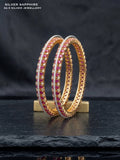 Ruby Eternity Bangle Set