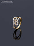 Two-Tone Infinity Swirl Ring