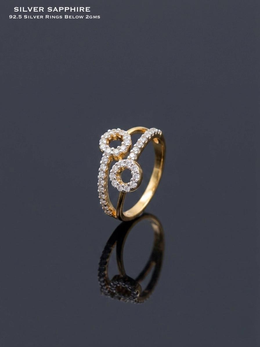 Two-Tone Infinity Swirl Ring