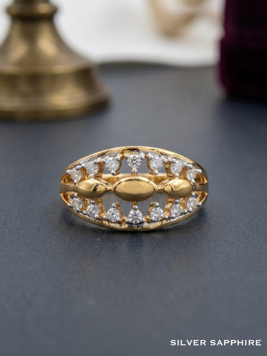 Two-Tone Royal Dome Ring