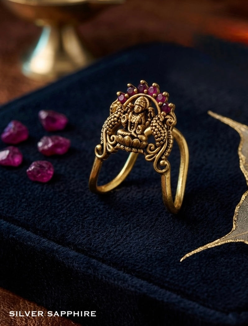 Antique Lakshmi Temple Ring