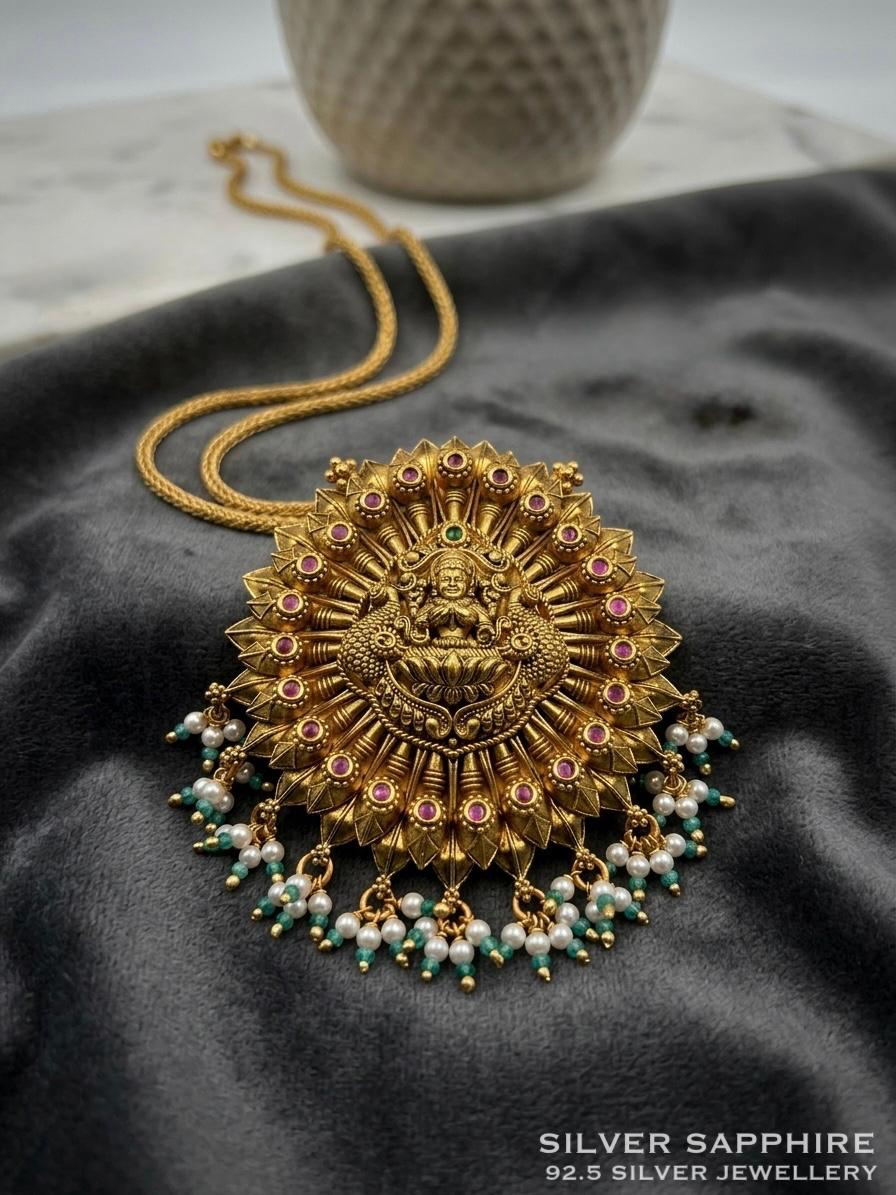 Antique Lakshmi Temple Pendant