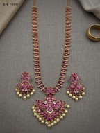 Peacock  Long Necklace Set