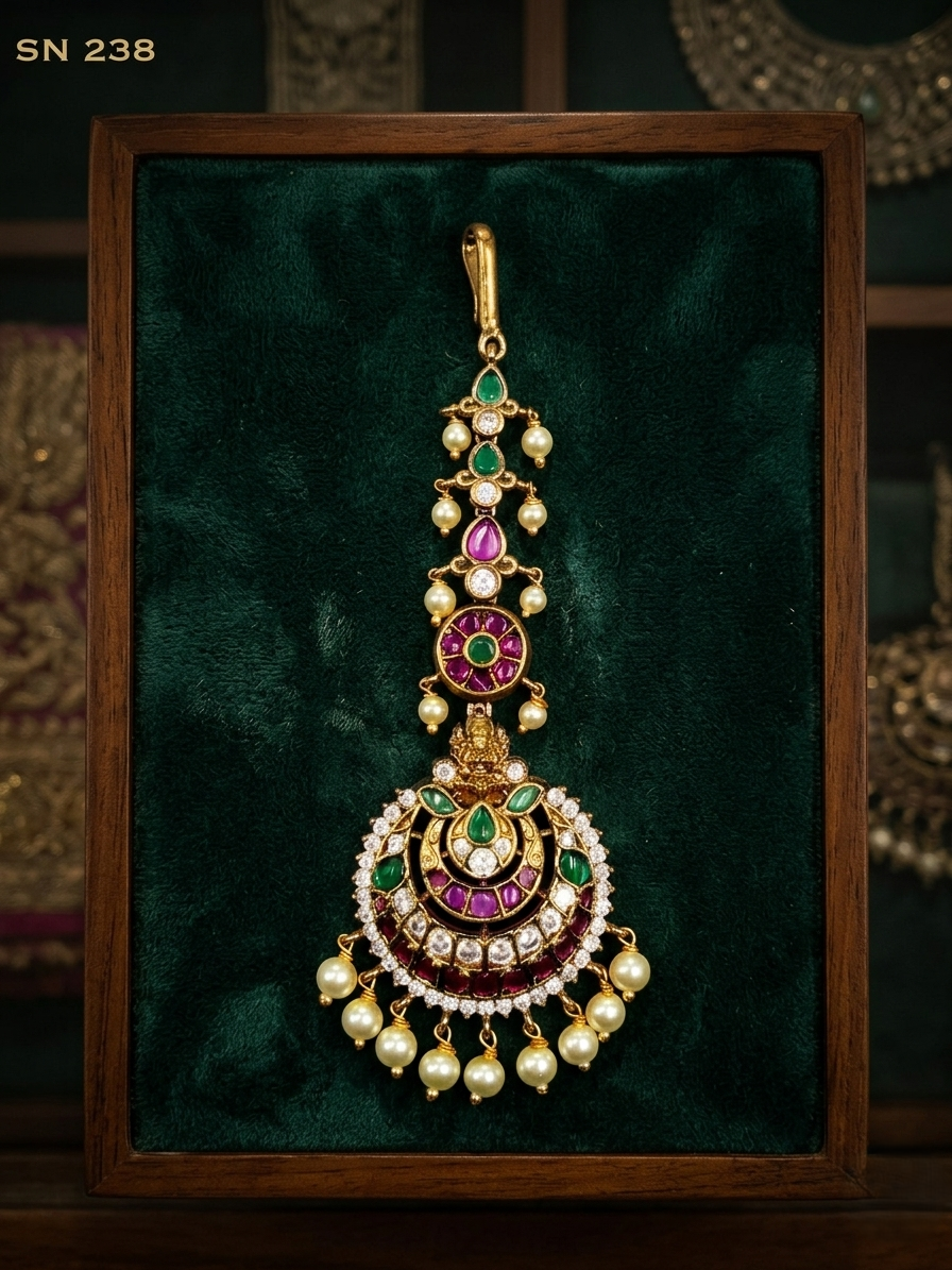 Lakshmi Chandbali Maang Tikka