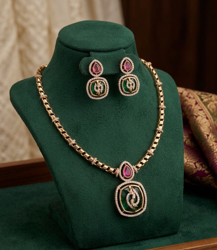 Swirl Pendant Necklace Set