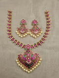 Peacock short Necklace Set