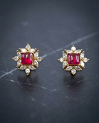 Square Stone Studded