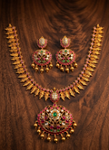 Temple Leaf Necklace Set