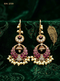 Double-tier chandbali Earrings