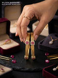 Two-Tone Ruby Kada Bangles