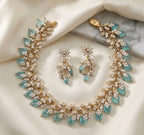 Botanical Leaf Vine Necklace Set with Earrings