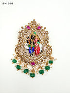 Divine Radha Krishna Temple Pendant
