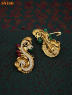 Antique  Scroll Saree Pin