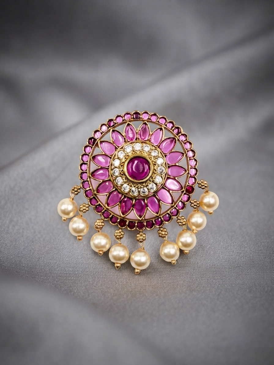 Floral Stone Choti