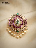 Floral Kundan Single Choti