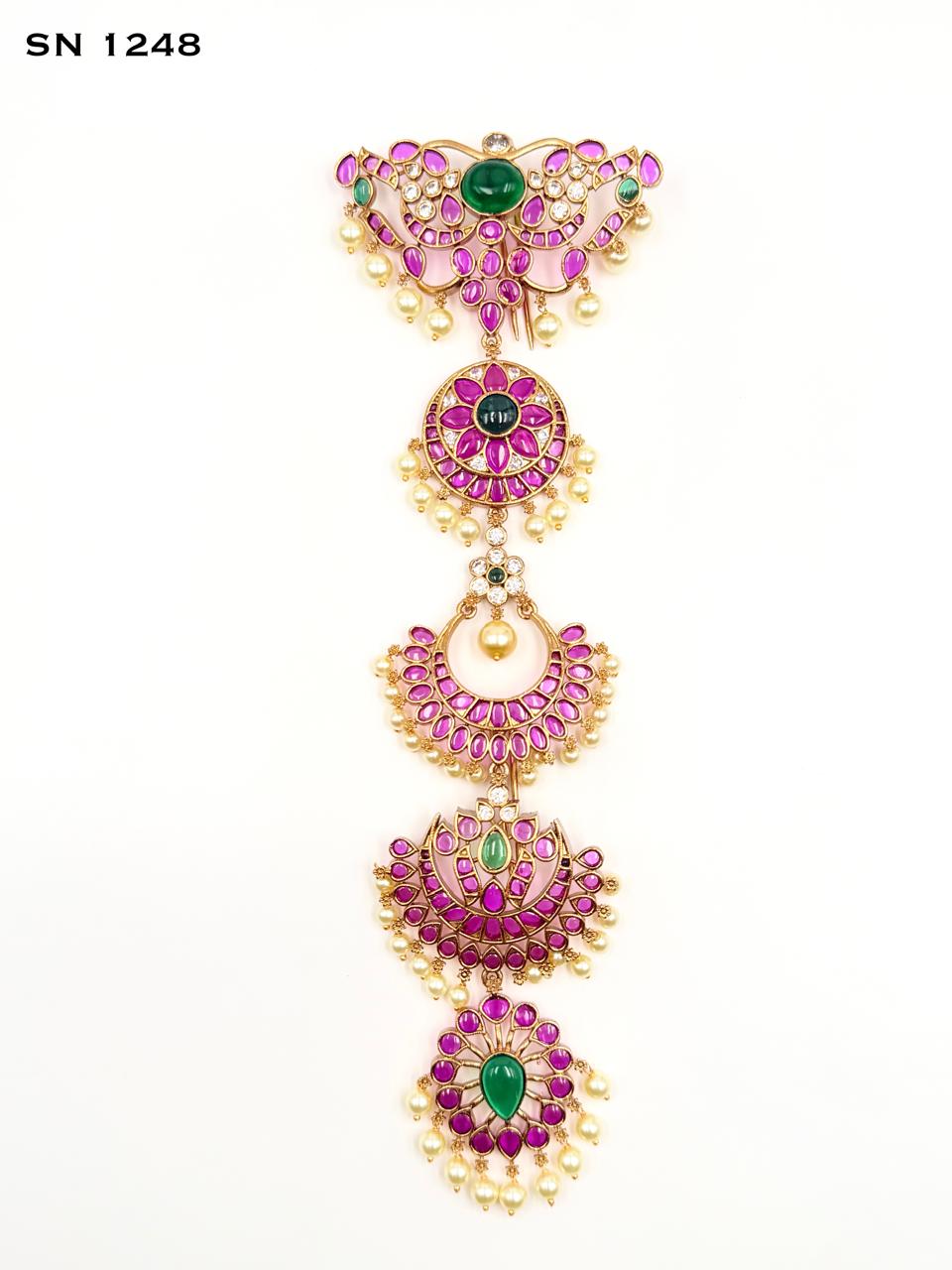 Ruby & Emerald Kundan  Choti.