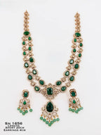 Emerald Green Stone  Necklace Set