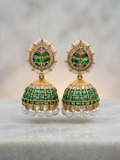 Ruby Kundan Dome Jhumka