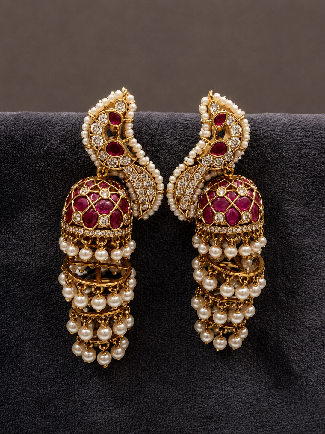 Kundan Jhumka Earrings