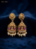 Lakshmi Temple Jhumka Earrings