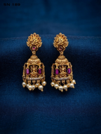 Lakshmi Temple Jhumka Earrings