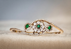 Floral Stone Kada Bracelet