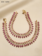 Mango Leaf Bridal Anklets (Payal)