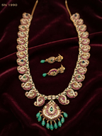 Nakshi Paisley Long Necklace Set