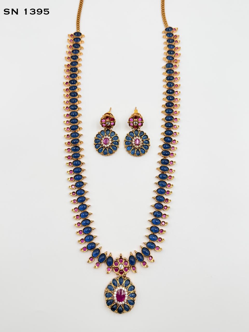 floral haram necklace set