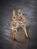 Floral Studded Openable Bangles