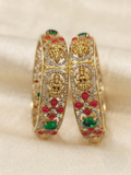 Antique Temple Bangles with Lakshmi Motif