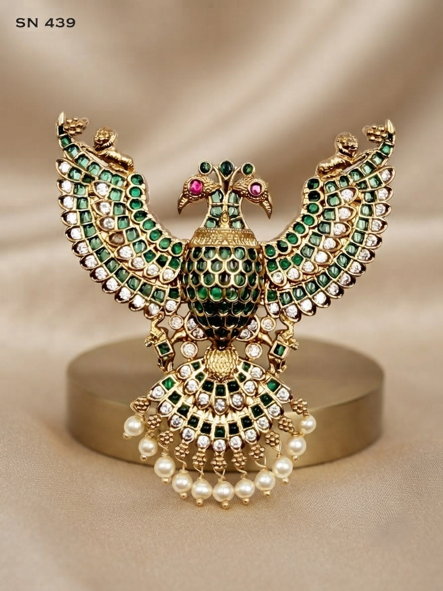 Gandaberunda Double-Headed Bird Pendant