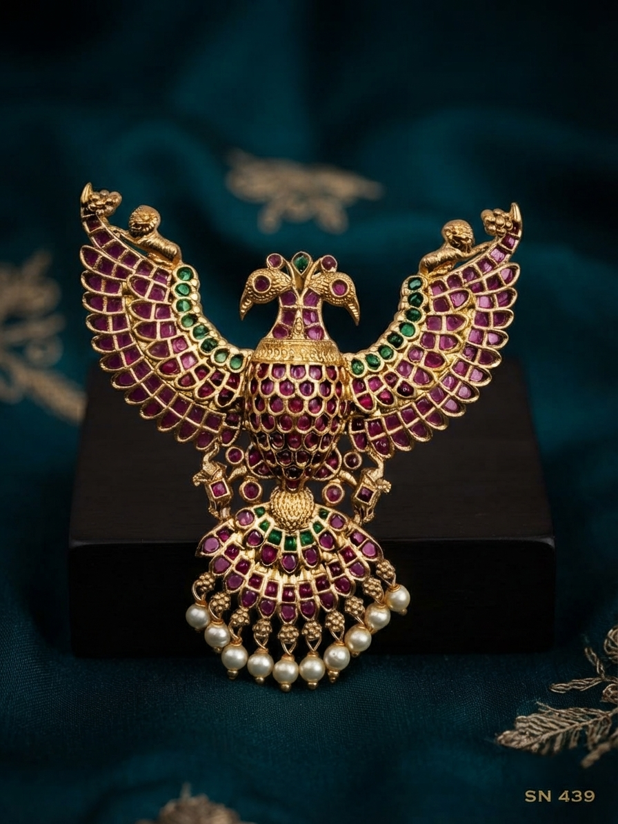 Gandaberunda Double-Headed Pendant