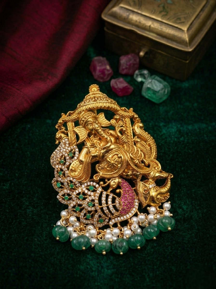 Lord Ganesha temple pendant
