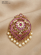 Floral Peacock Antique Pendant