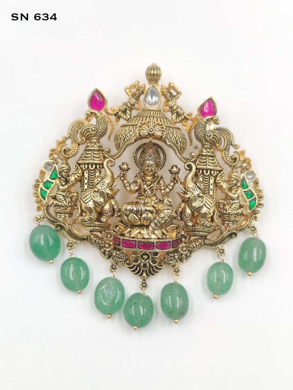 Gajalakshmi Temple Pendant