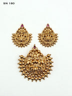 Antique  Lakshmi Temple Pendant Set