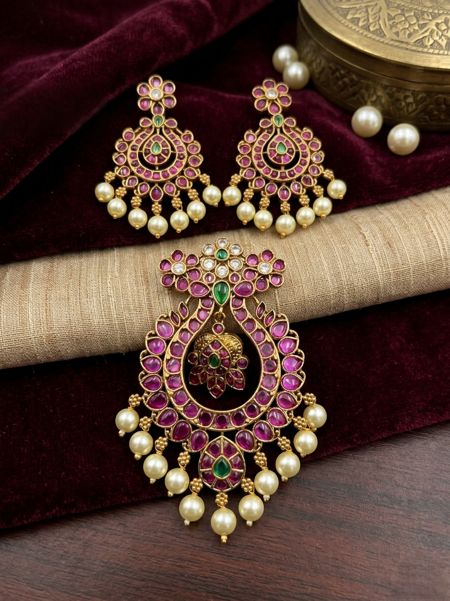 Royal  Pendant & Earring Set