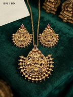 Antique  Lakshmi Temple Pendant Set