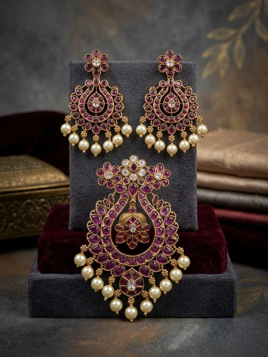 Royal  Pendant & Earring Set