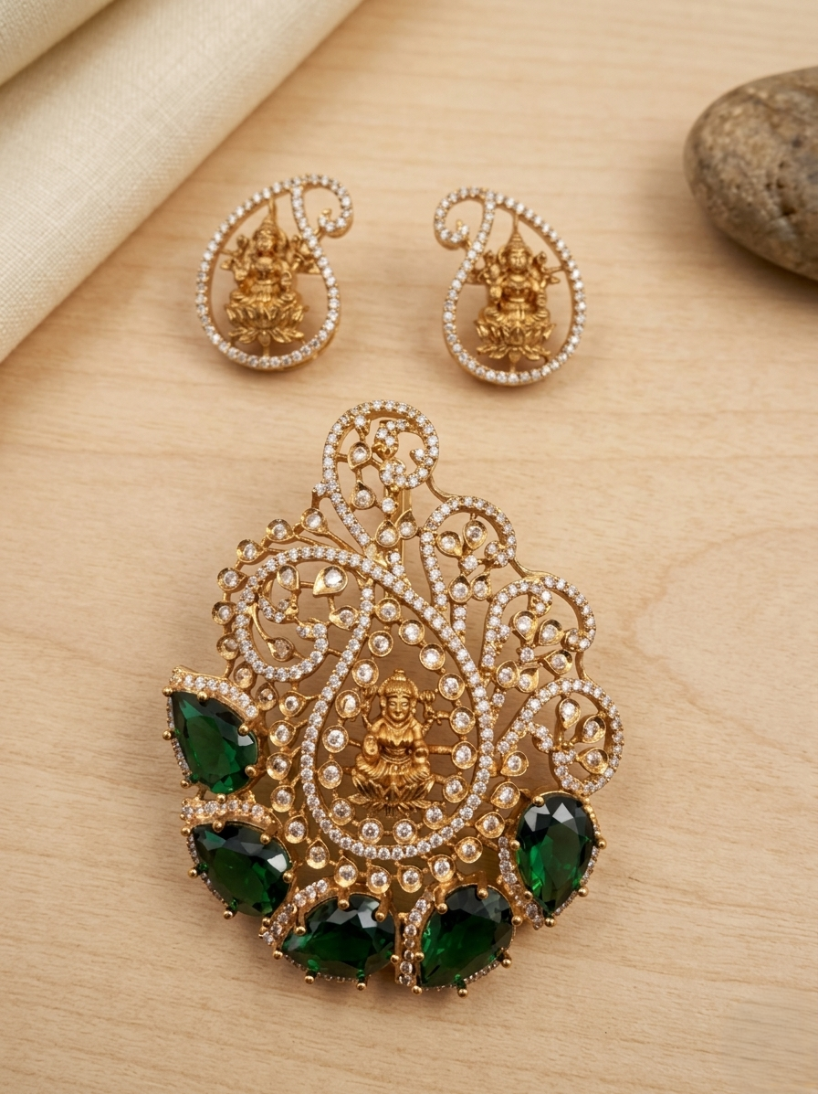 Lakshmi Pendant Set