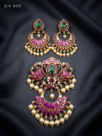 Chandbali Pendant with Matching Earrings
